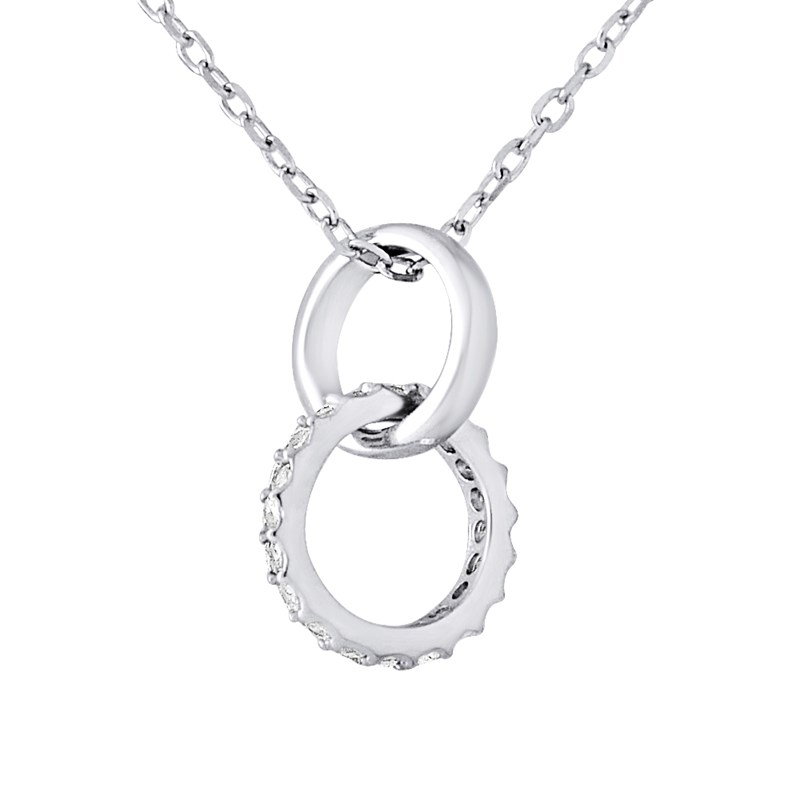 Collier ALLIANCES entrelassées - Oxydes de zirconium - Argent 925