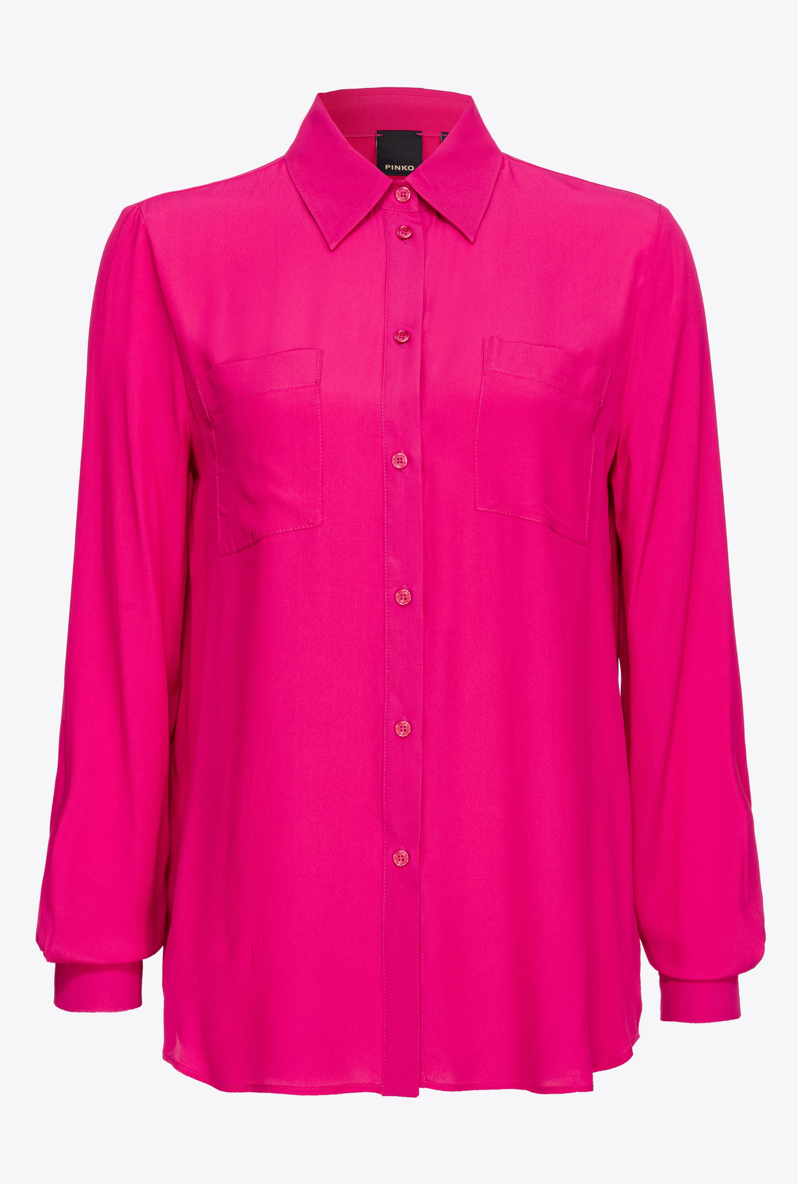 Chemise mélangée à poches poitrine | Rose