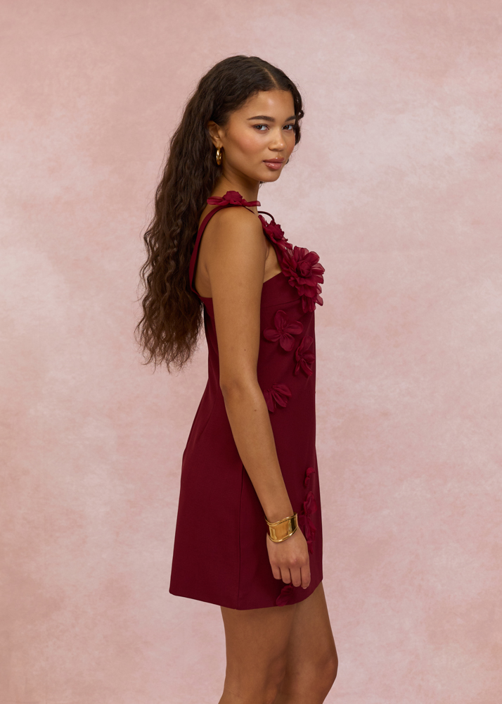 Harper jurk burgundy