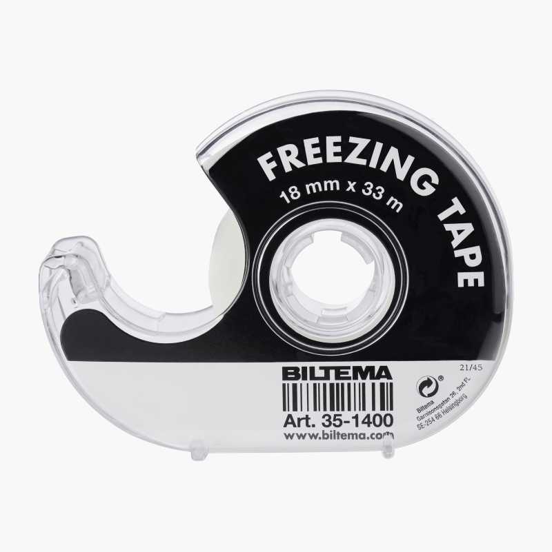 Fryse- og skrivetape i holder
