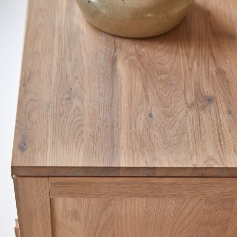 Buffet en bois de chêne Luce H 85 x L 120 x P 45 cm