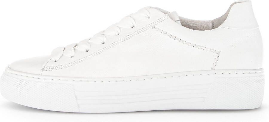 GABOR Lage Sneakers Dames 460.1 Maat: 39 Materiaal: Leer Kleur: Wit