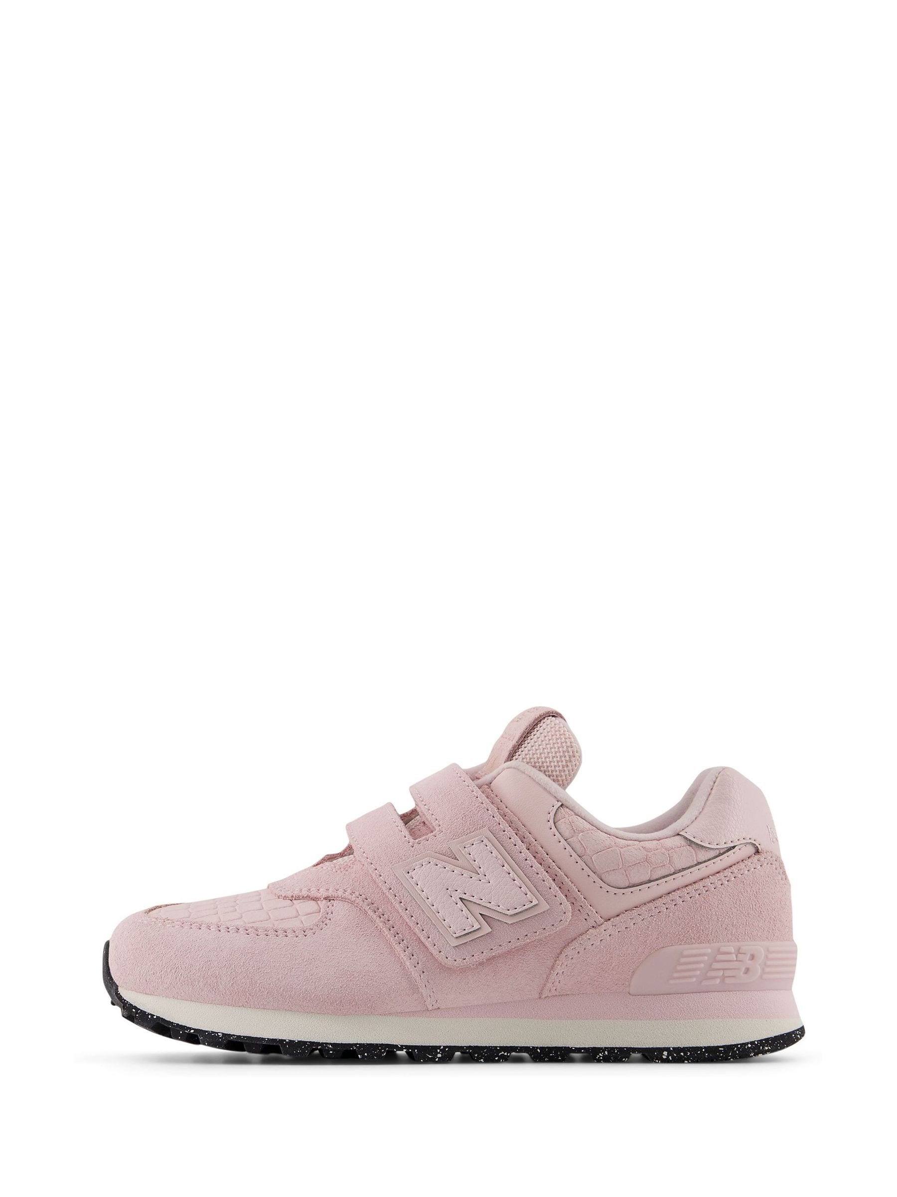 Roze - New Balance 574 meisjessneakers