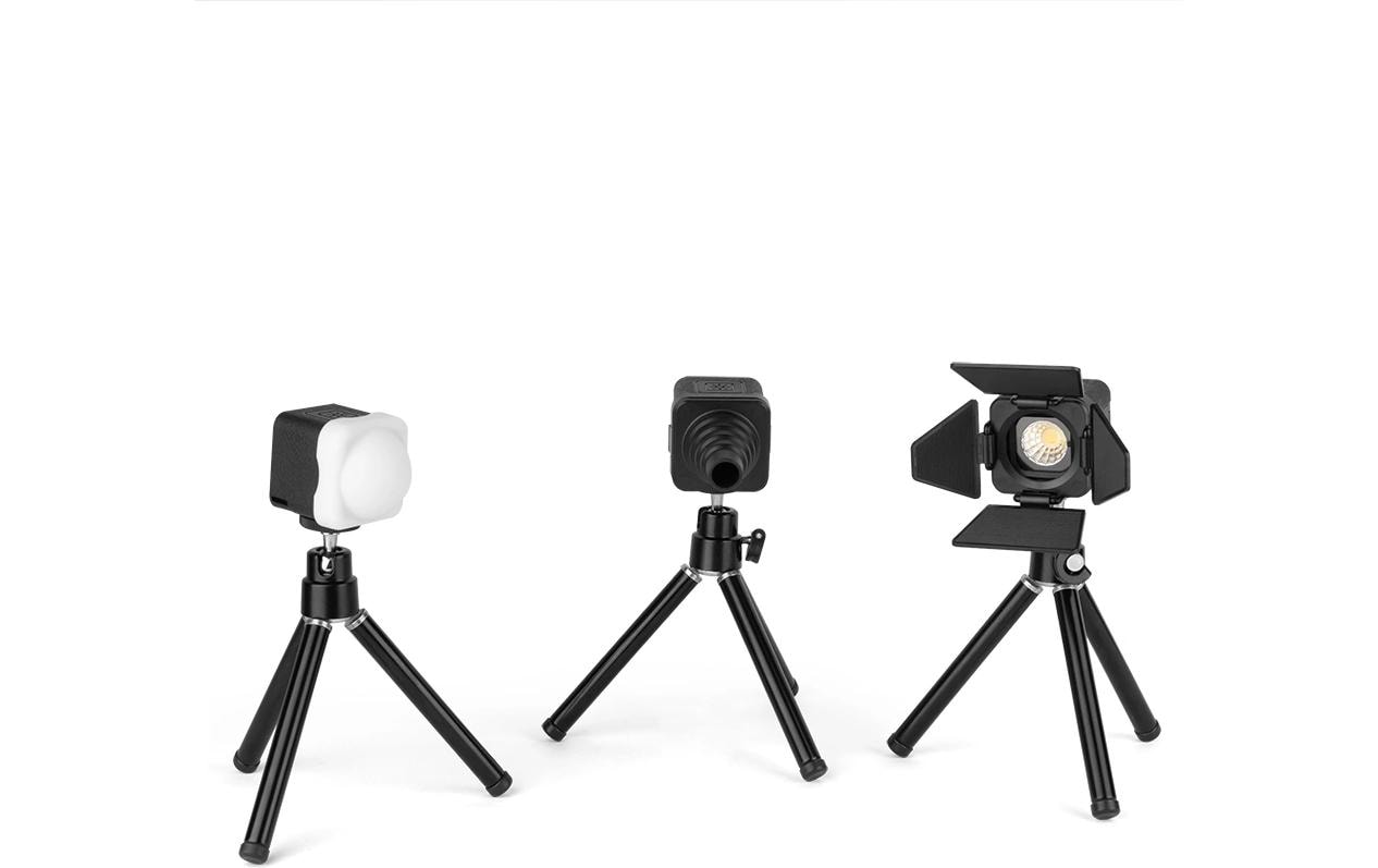 Videoleuchte RM01 Kit<br>Tragbares Mini-LED-Videoleuchten-Kit mit 3 Leuchten