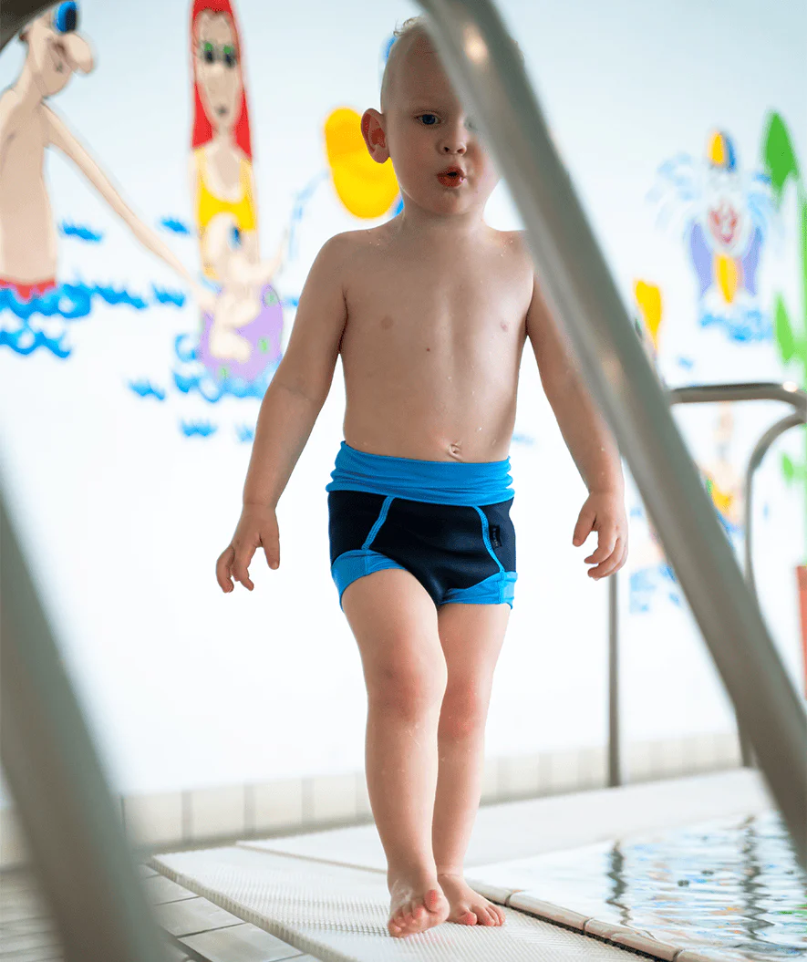 Watery blebadebukser til børn - Neoprene Swim Nappy - Fjord Red