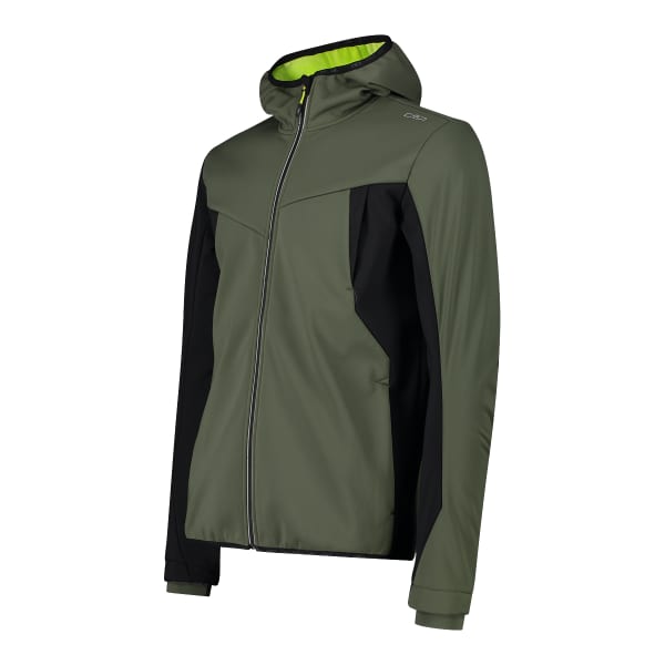 Veste softshell CMP MAN JACKET FIX HOOD OIL GREEN