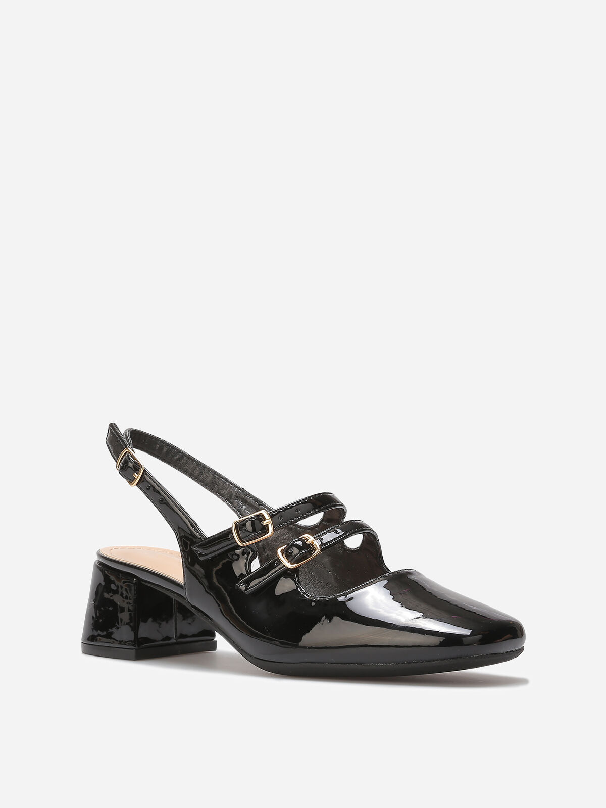 Babies vernies slingback- Noir