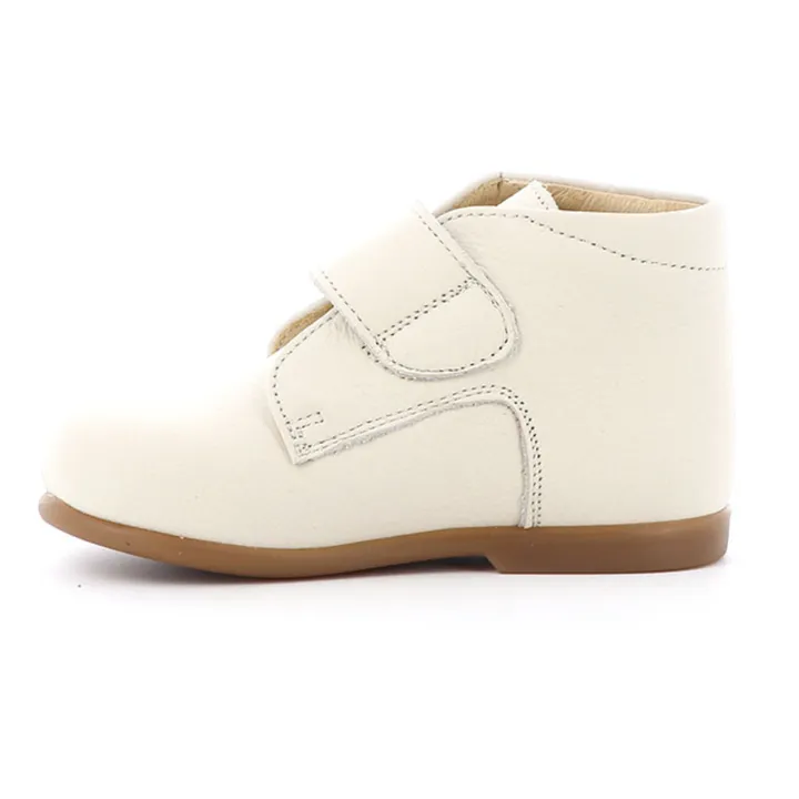 Poppée Bottillons Scratchs Cadet | Blanc