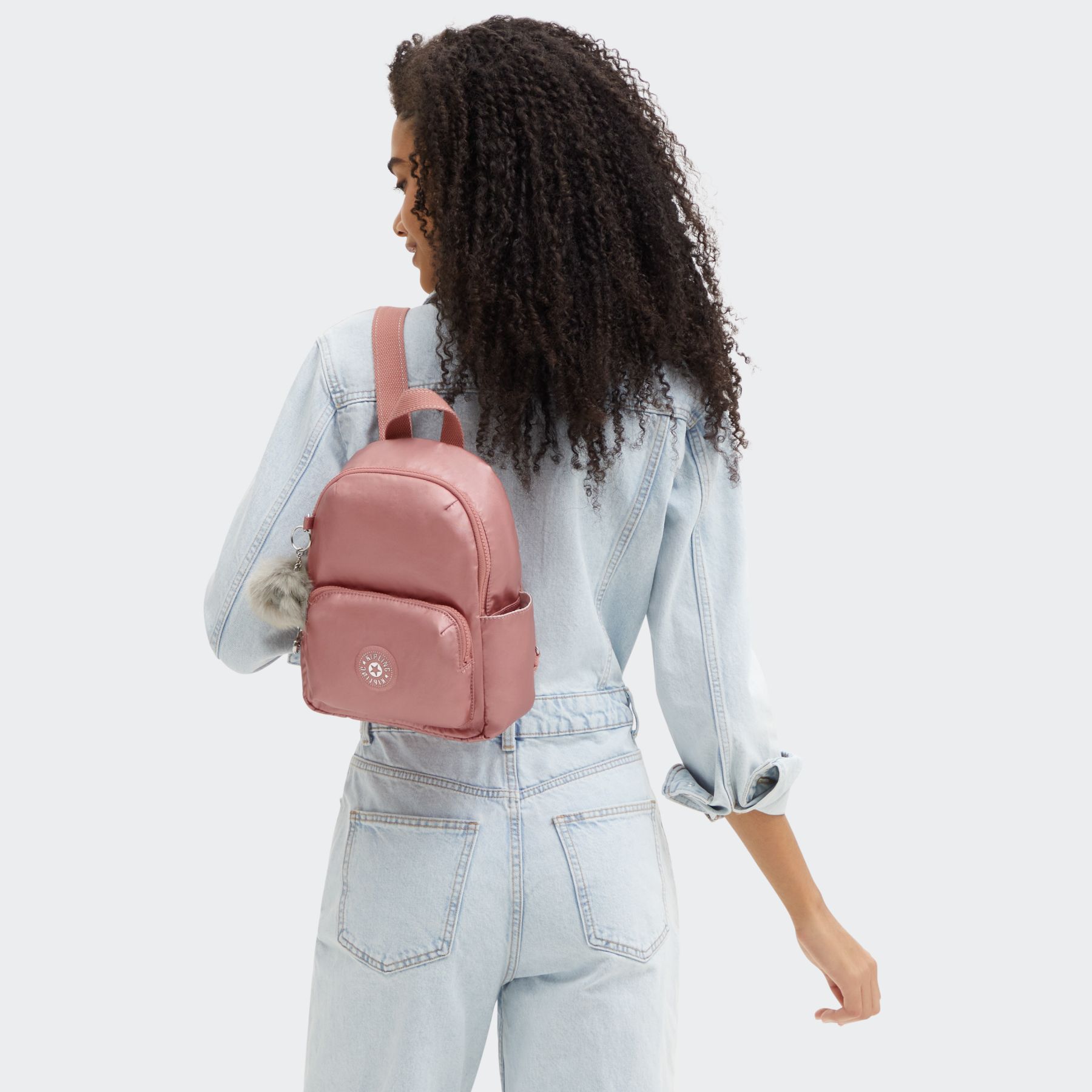 ZINNA Petit sac à dos avec bretelles ajustables - Metallic Maple