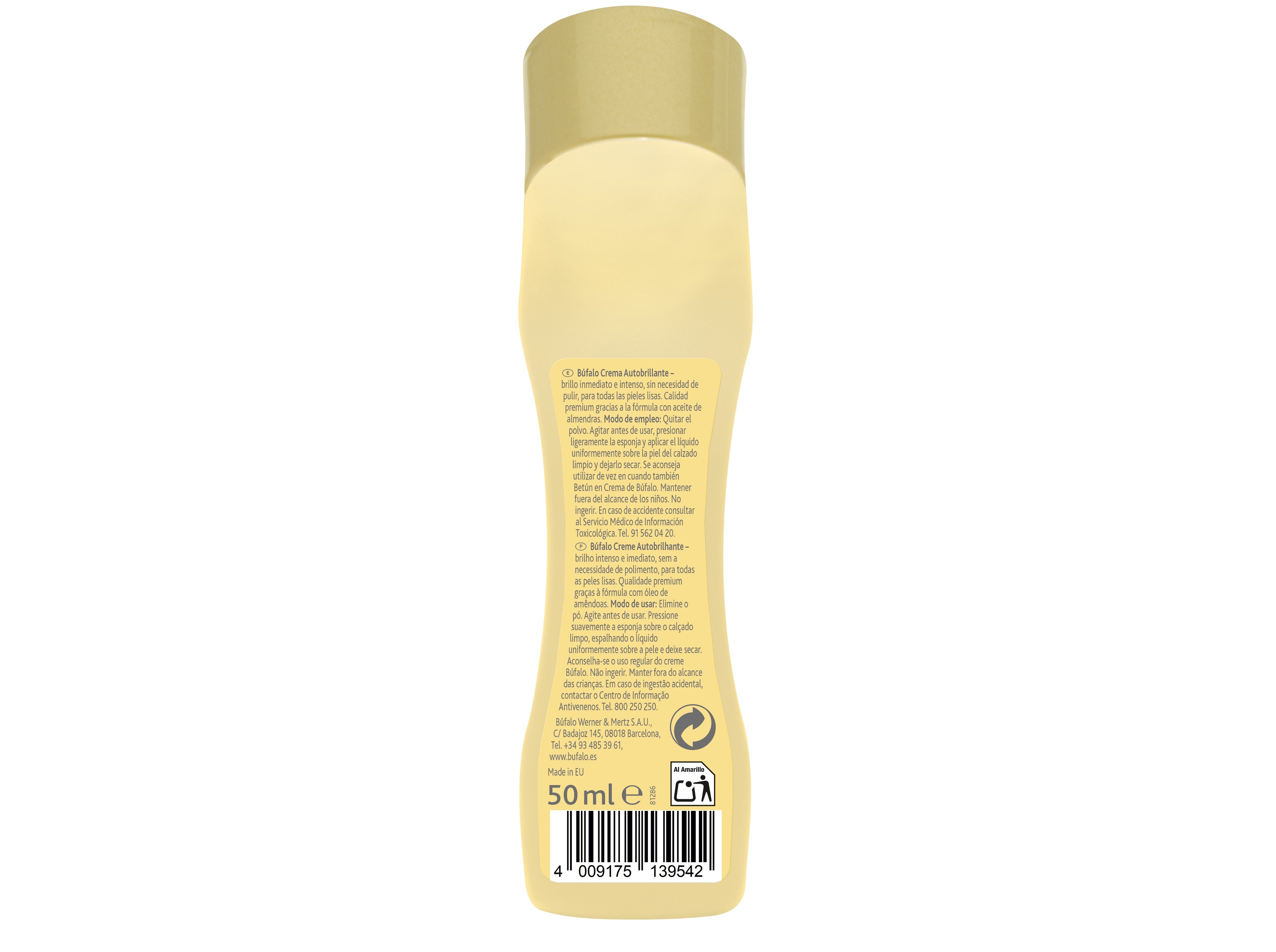 AUTOBRILHANTE CALÇADO COM ESPONJA INCOLOR BÚFALO 50ML