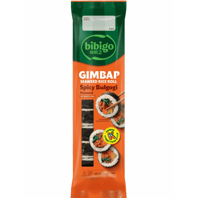 Bibigo Gimbap Pittige Bulgogi Smaak 230g