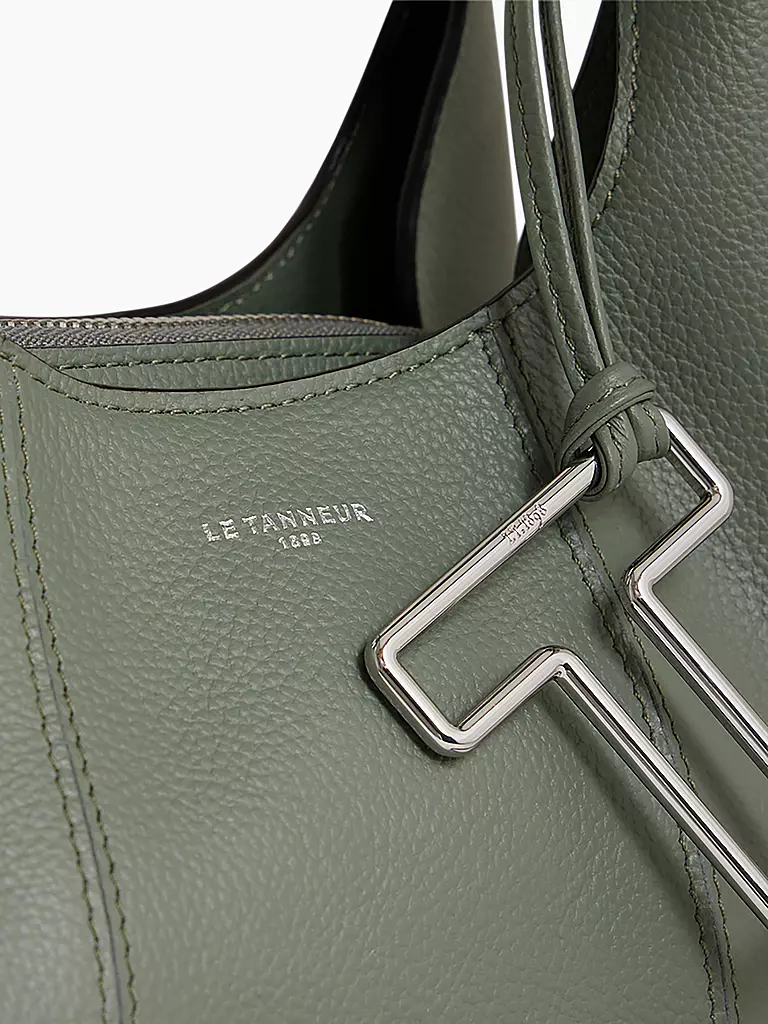 LE TANNEUR Ledertasche - Hobo Bag JULIETTTE Small olive