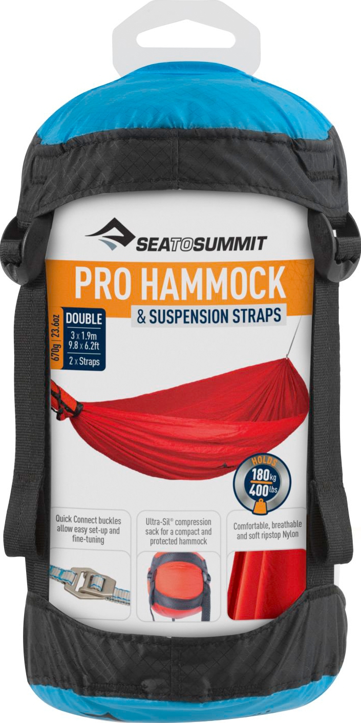 Sea to Summit Hammock Set Pro Double Hängematte 300 x 190 cm blau