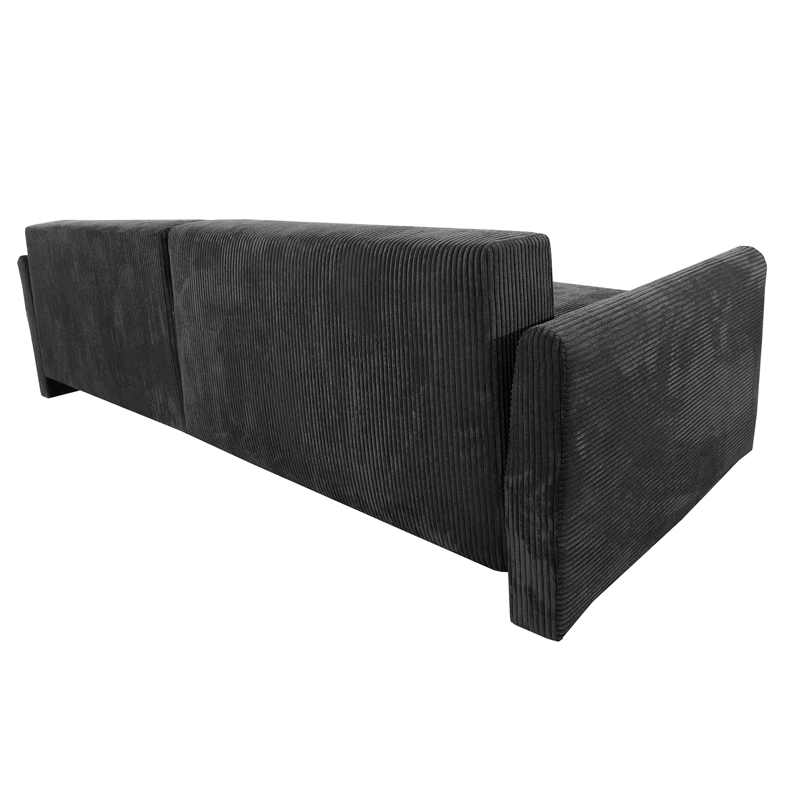 Ecksofa - anthrazit - Liegefunktion und Bettkasten