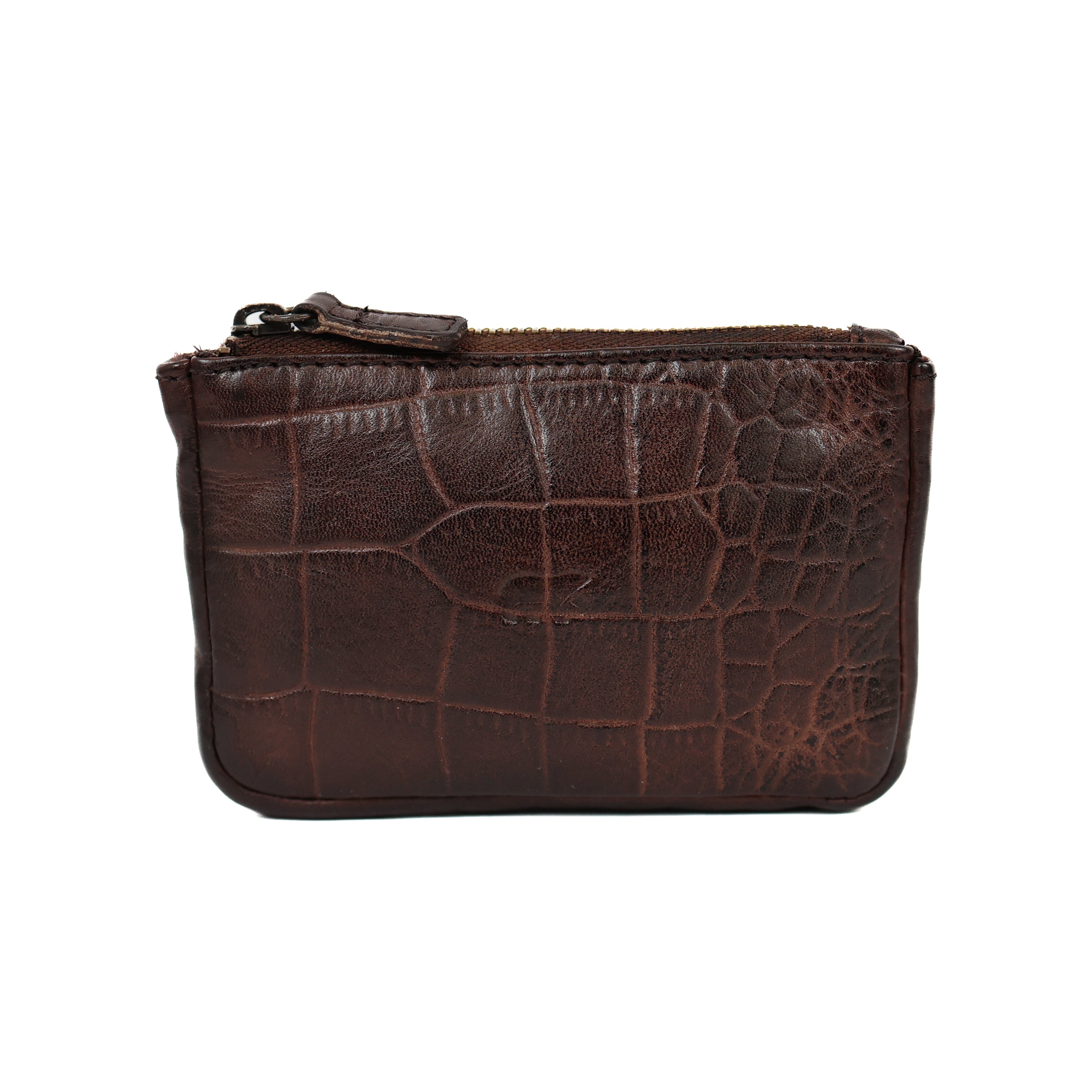 Sleuteletui 'Timo' donkerbruin croco Brown