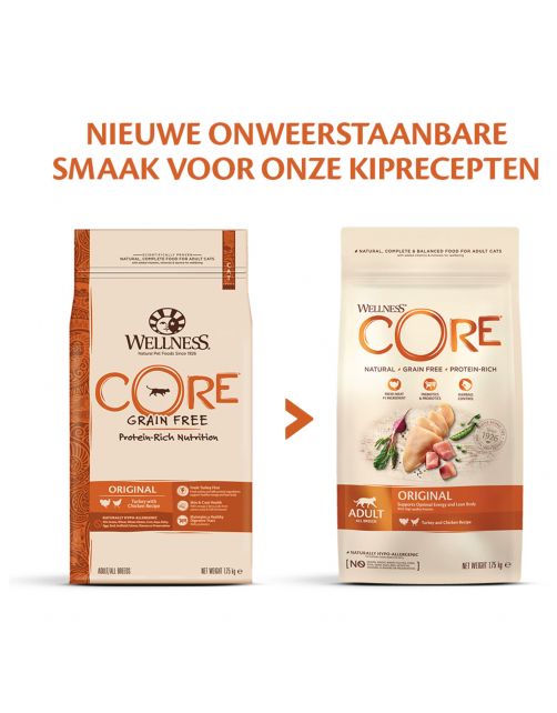 Wellness Core Grain Free Cat Original Kalkoen&Kip - Kattenvoer