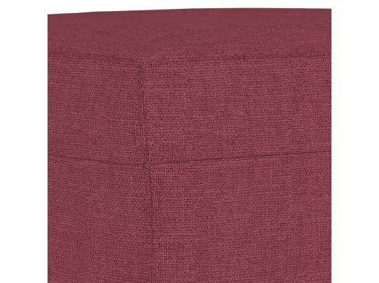 Repose-pied Rouge bordeaux 70x55x41 cm Tissu