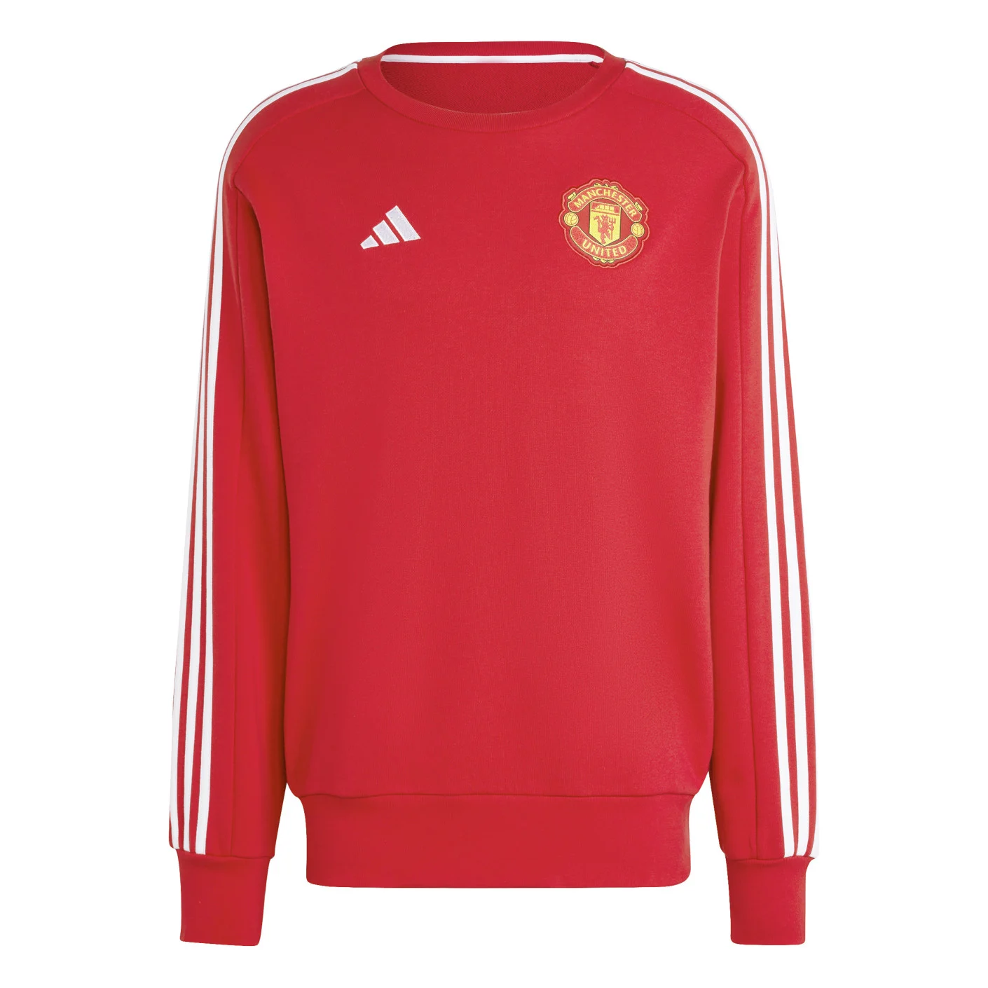 Adidas Manchester United DNA Crew Sweater 2024-2025 Rood Wit