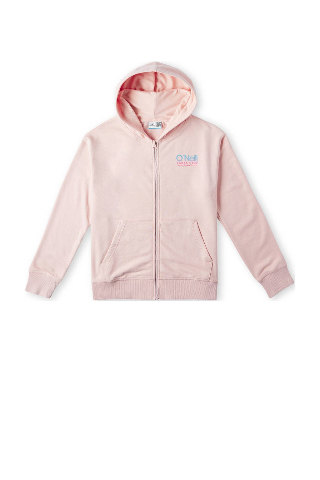O'Neill sweatvest met backprint lichtroze
