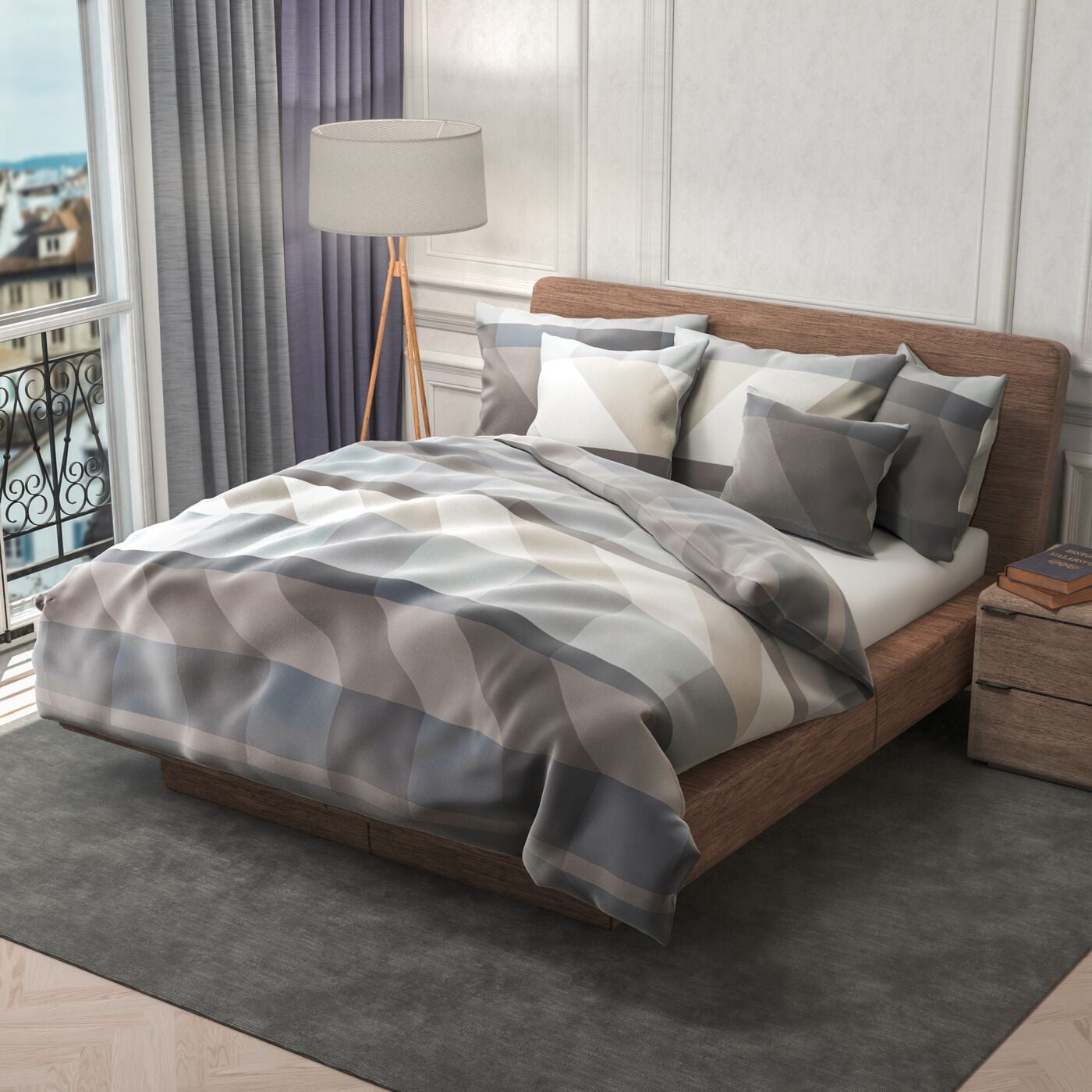 Home FashionSatin Bettwäsche «Break»