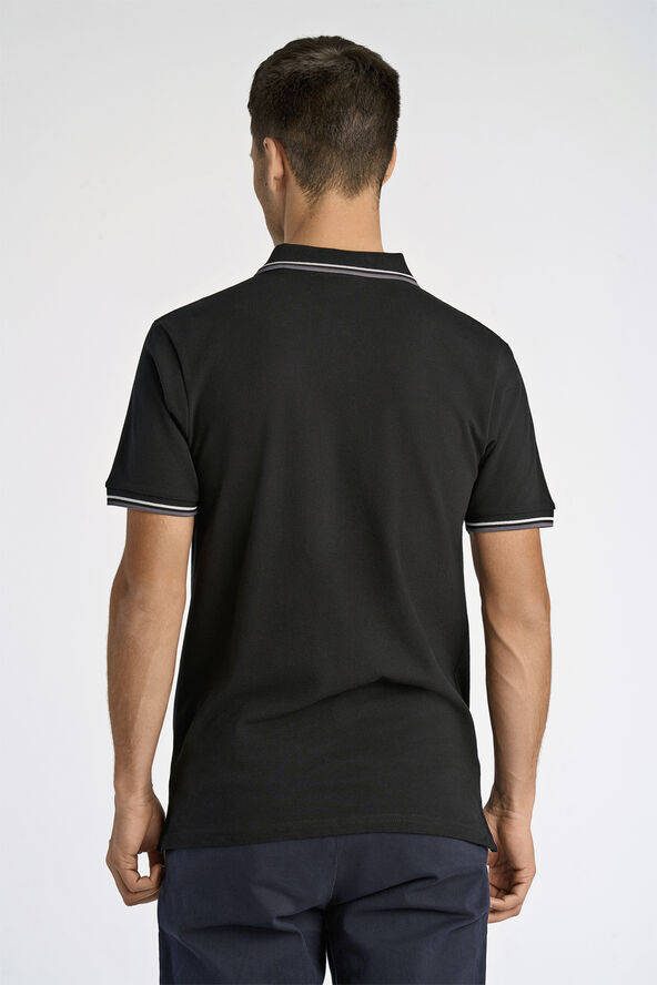 Lindbergh Polo shirt w. contrast piping Sort