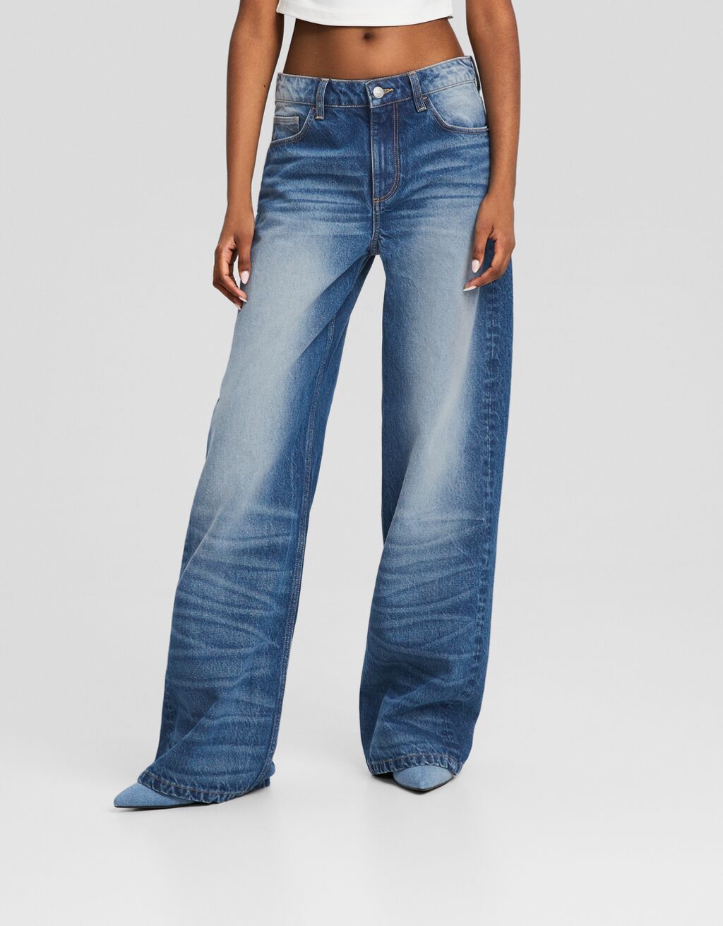 calças jeans largas