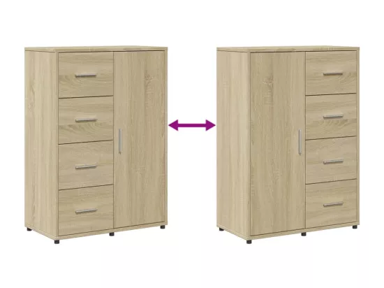 Buffet chêne sonoma 60x31x84 cm bois d'ingénierie