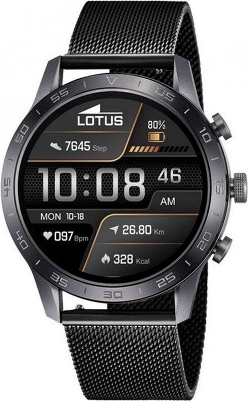 Lotus - Smartwatch - Zilver - 42,2x37,25 mm - Digitale Display
