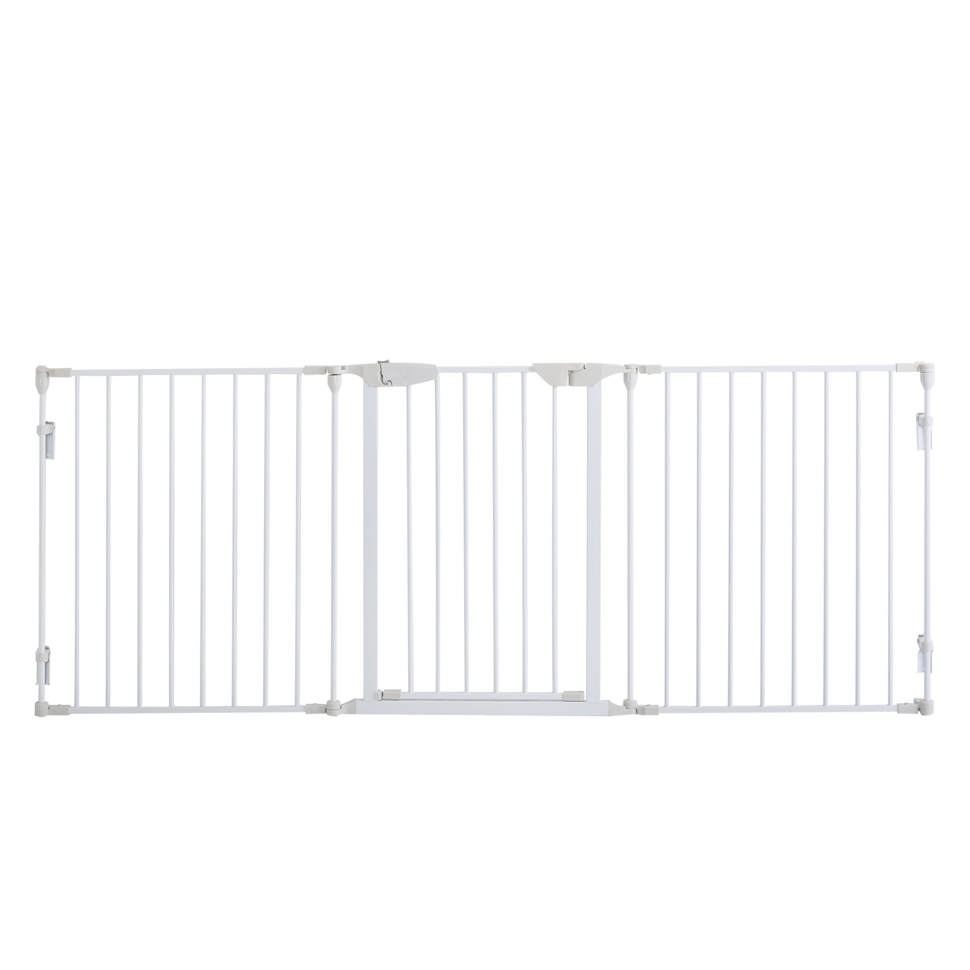 PawHut Absperrgitter  für Hunde weiß 180 x 3 x 74,5 cm (LxBxH)