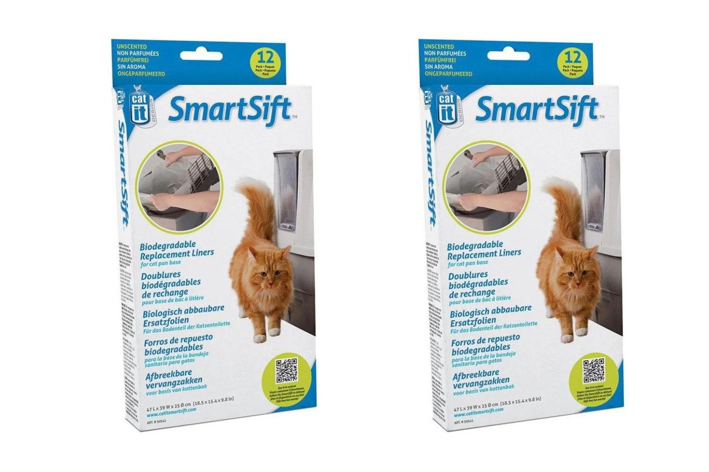 CATIT - 2 x Bionedbrydelige poser til(Top) Smart Sift 12Stk