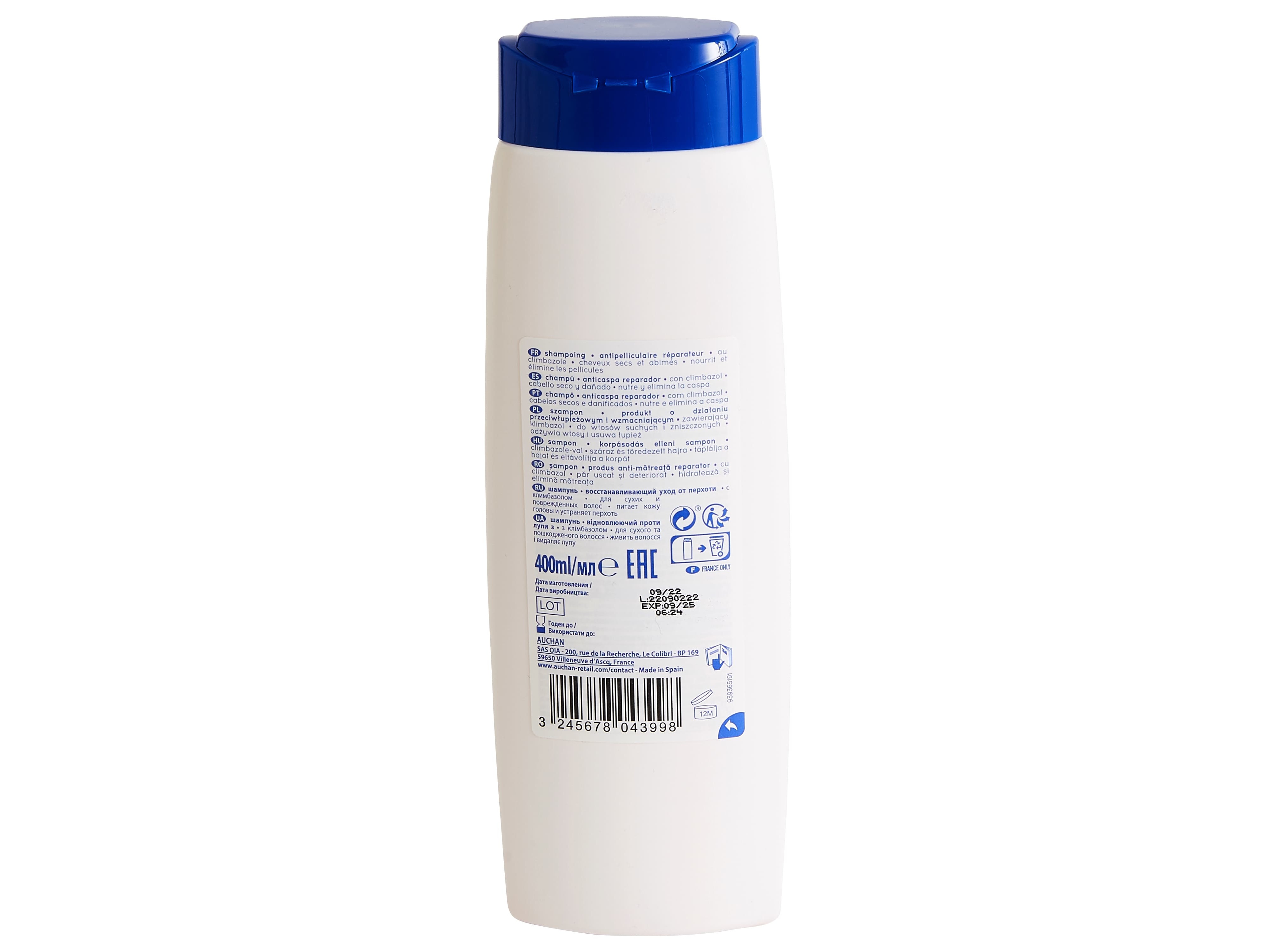 CHAMPÔ COSMIA ANTICASPA REPARADOR 400ML