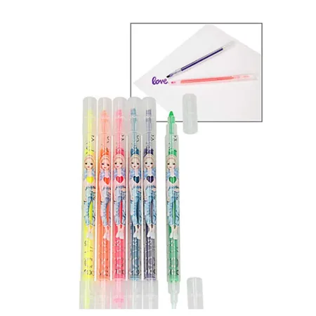 Depesche TOPModel Neon Doppel-Fasermaler-Set 6er