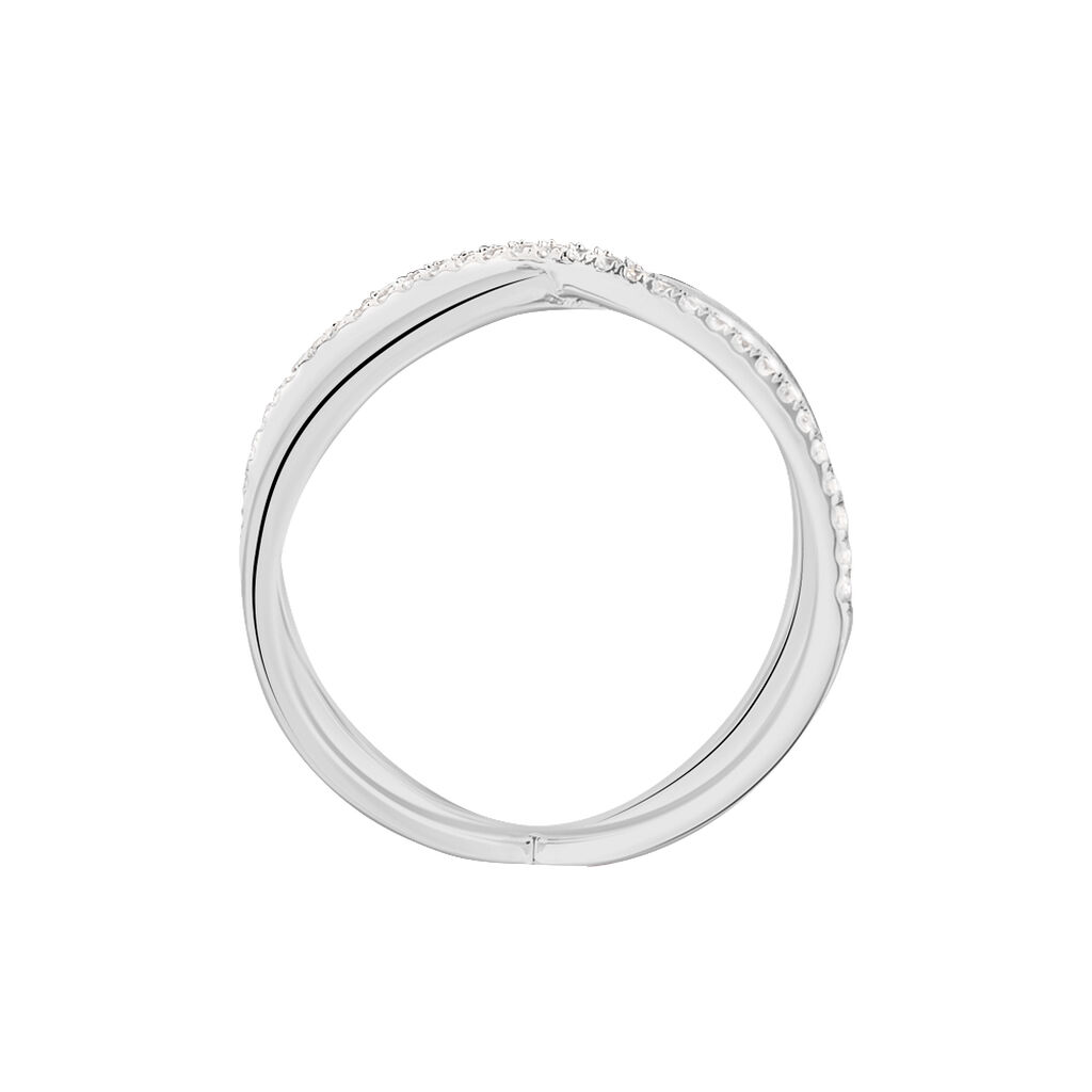 Bague Miya Argent Blanc Oxyde De Zirconium