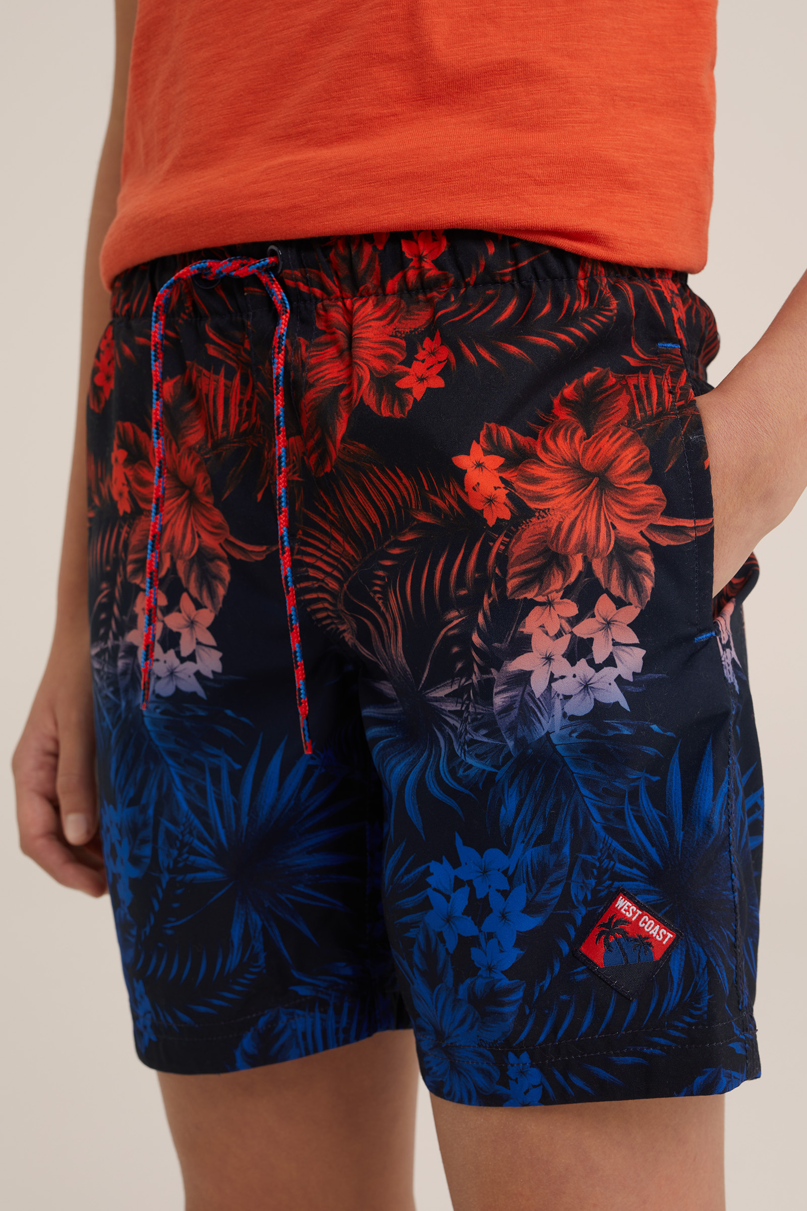 Jongens zwemshort met dessin WE Fashion Donkerblauw
