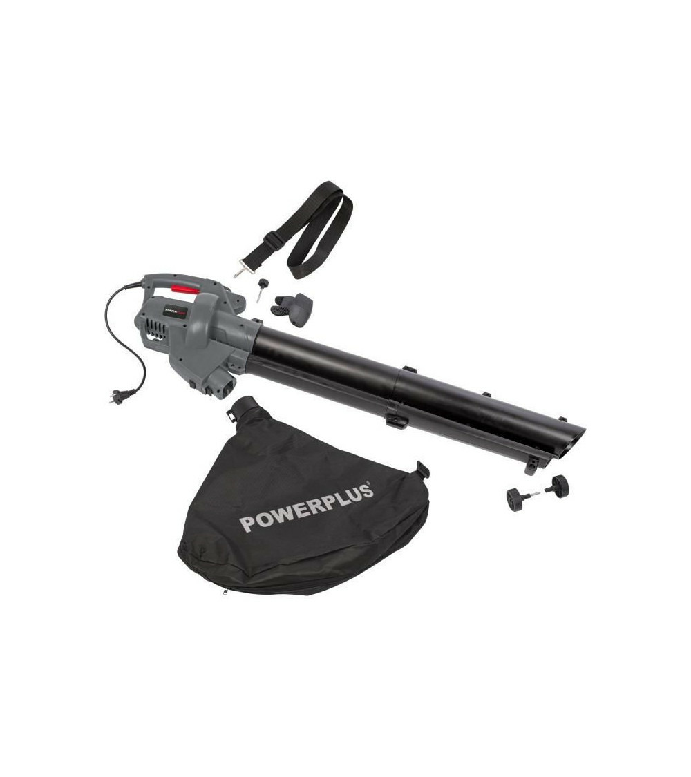 Aspirateur souffleur broyeur de feuilles 3300w poweg9013