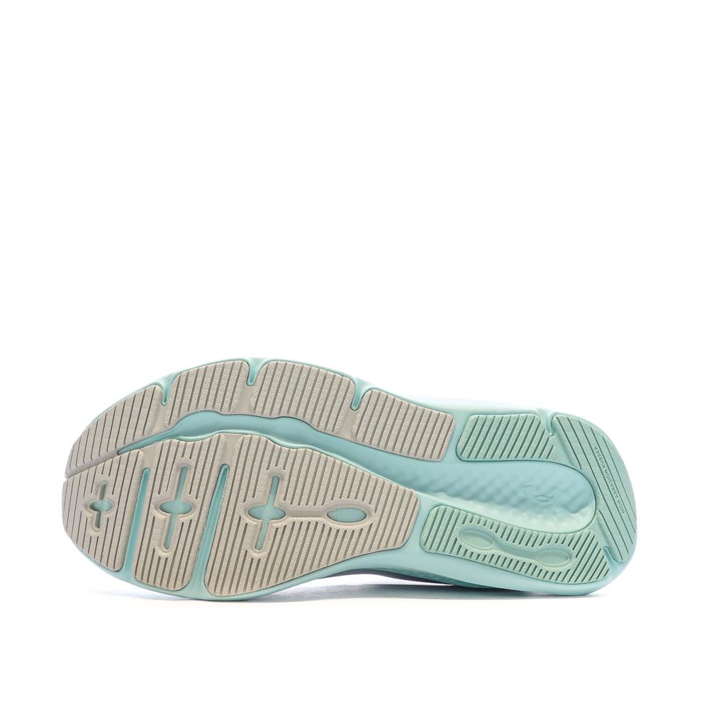 Under Armour Chaussures de Running Grises/Bleu Femme Under Armour Charged Pursuit