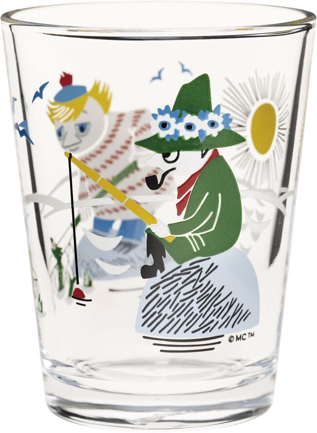 Moomin Arabia Mumi Drikkeglas 22 cl Fiskeri Multi