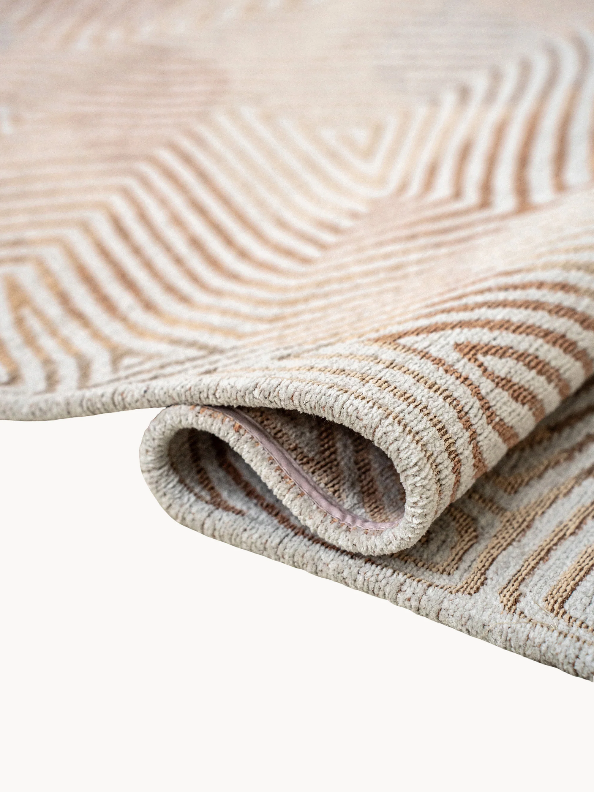 Wasbaar jacquard in- & outdoor vloerkleed Coral