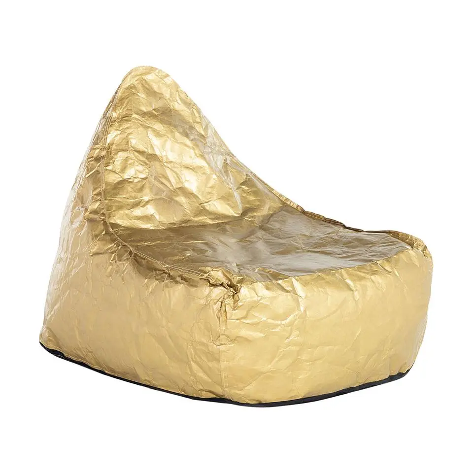 Beliani Zitzak DROP - Goud synthetisch materiaal