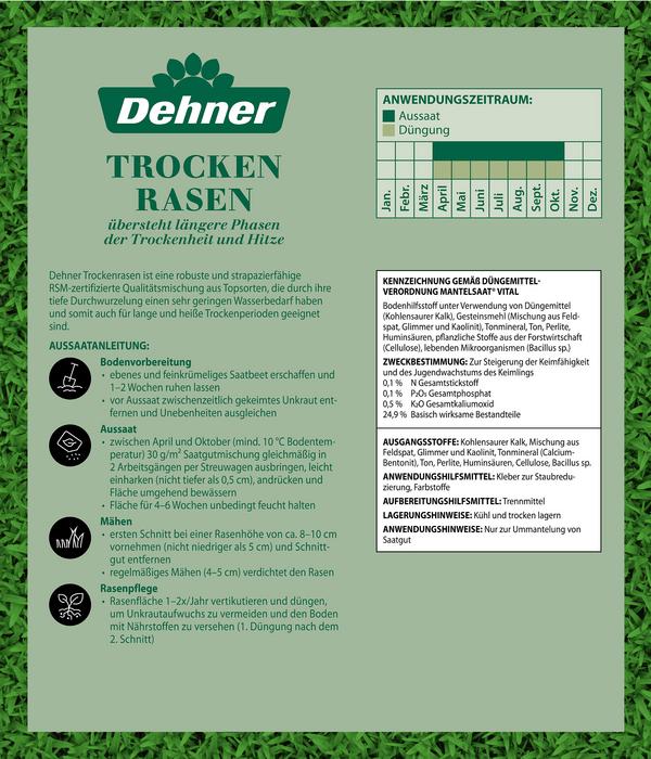 Dehner Saatgut Trockenrasen