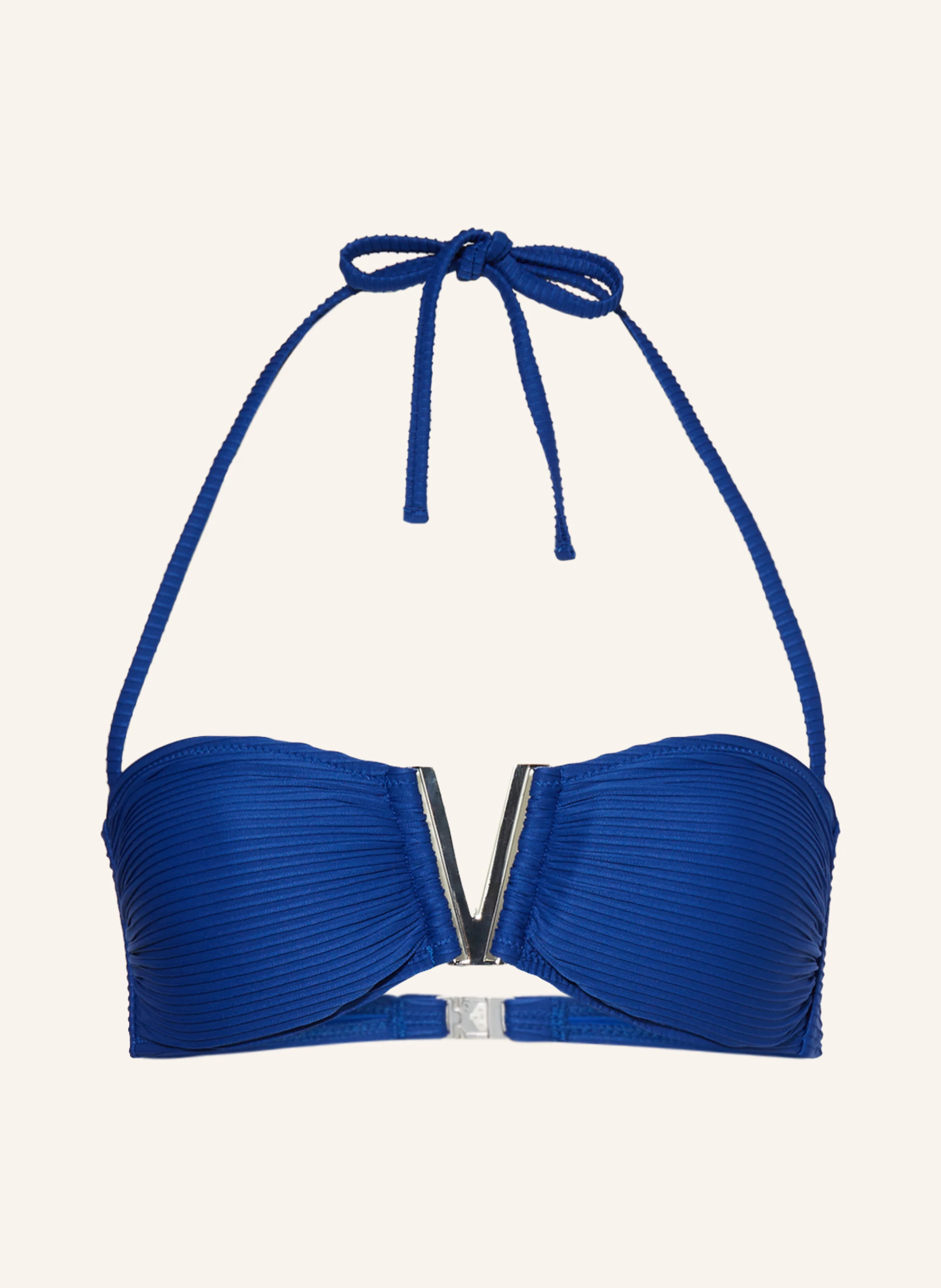 heidi klein Bandeau-Bikini-Top MALDIVIAN BLUE V BAR