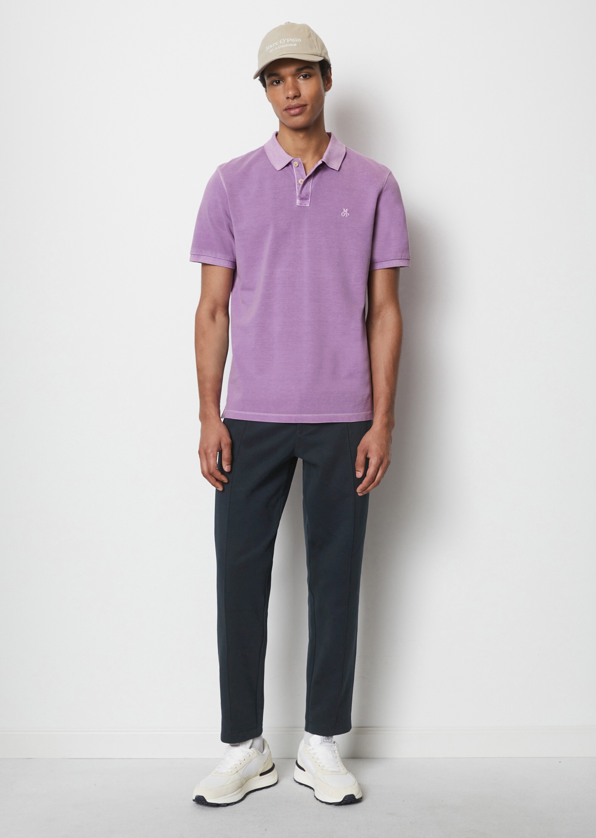 Kurzarm-Poloshirt Piqué regular aus Bio-Baumwolle