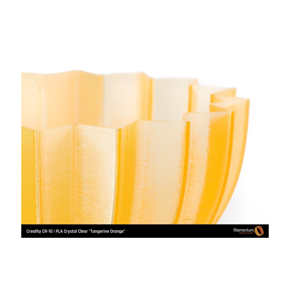 Fillamentum PLA Crystal Clear - Tangerine Orange