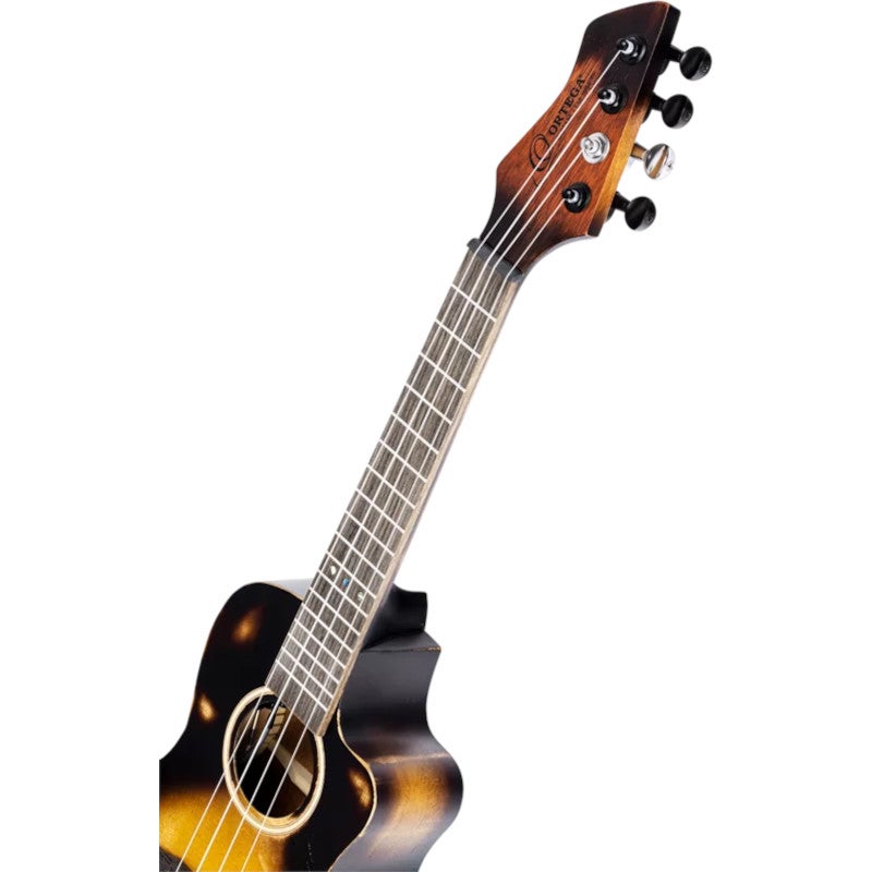 Ortega DSSUITE-UKE The Private Room Tobacco Burst E/A concert ukelele met gigbag