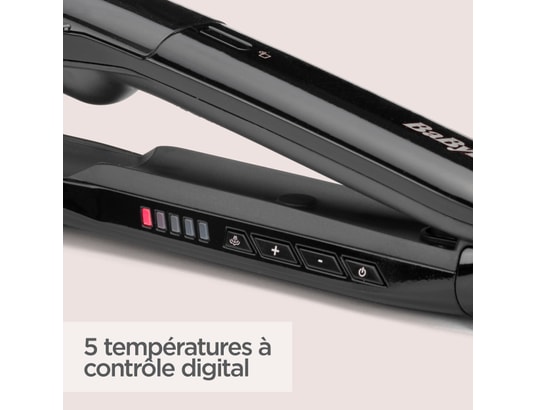 BABYLISS - Lisseur Steam Straight ST492E avec plaque XL
