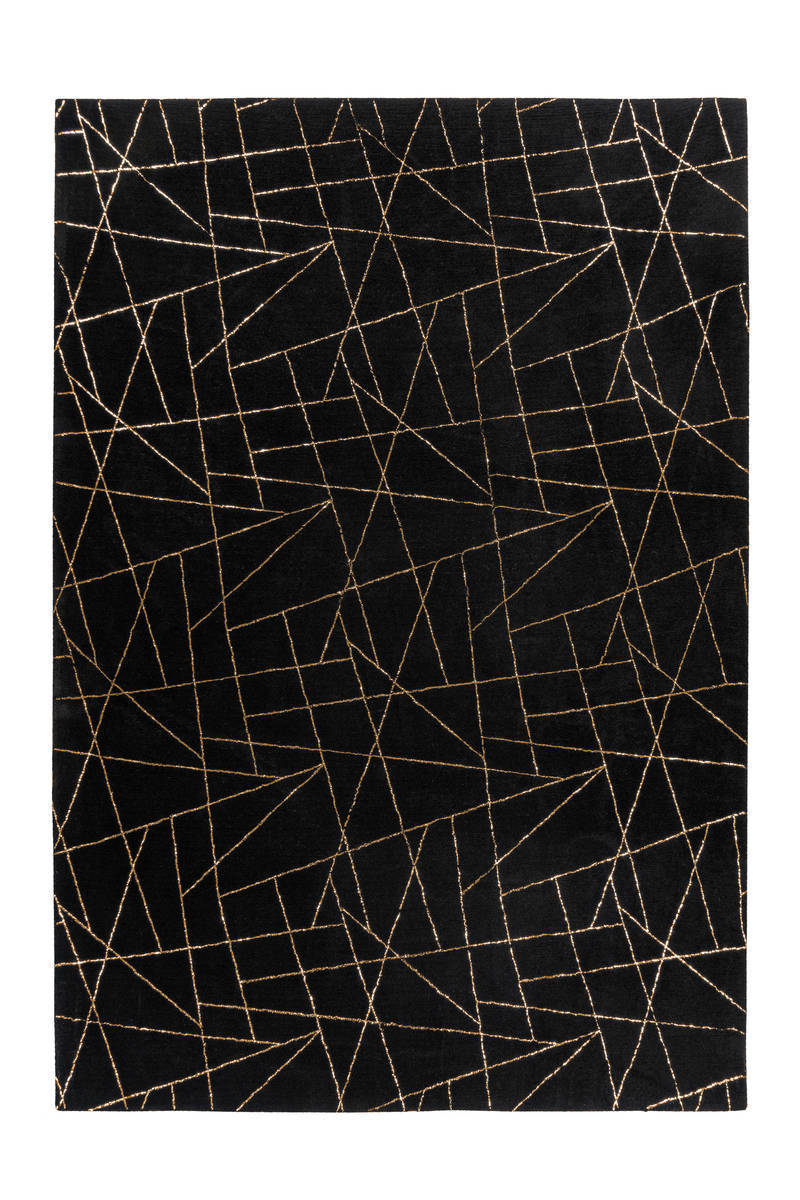Teppich BIJOU 100 - schwarz-gold - 120x170 cm