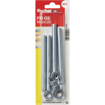 Fischer Chemisch anker Draadstang FIS GS M12x120mm 4 stuks