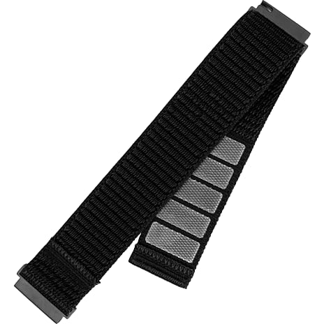 Fixed Nylon Sporty Strap nylonrem til Smartwatch - sort