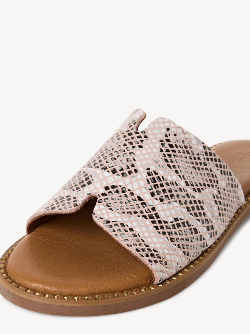 Leren Slipper - beige