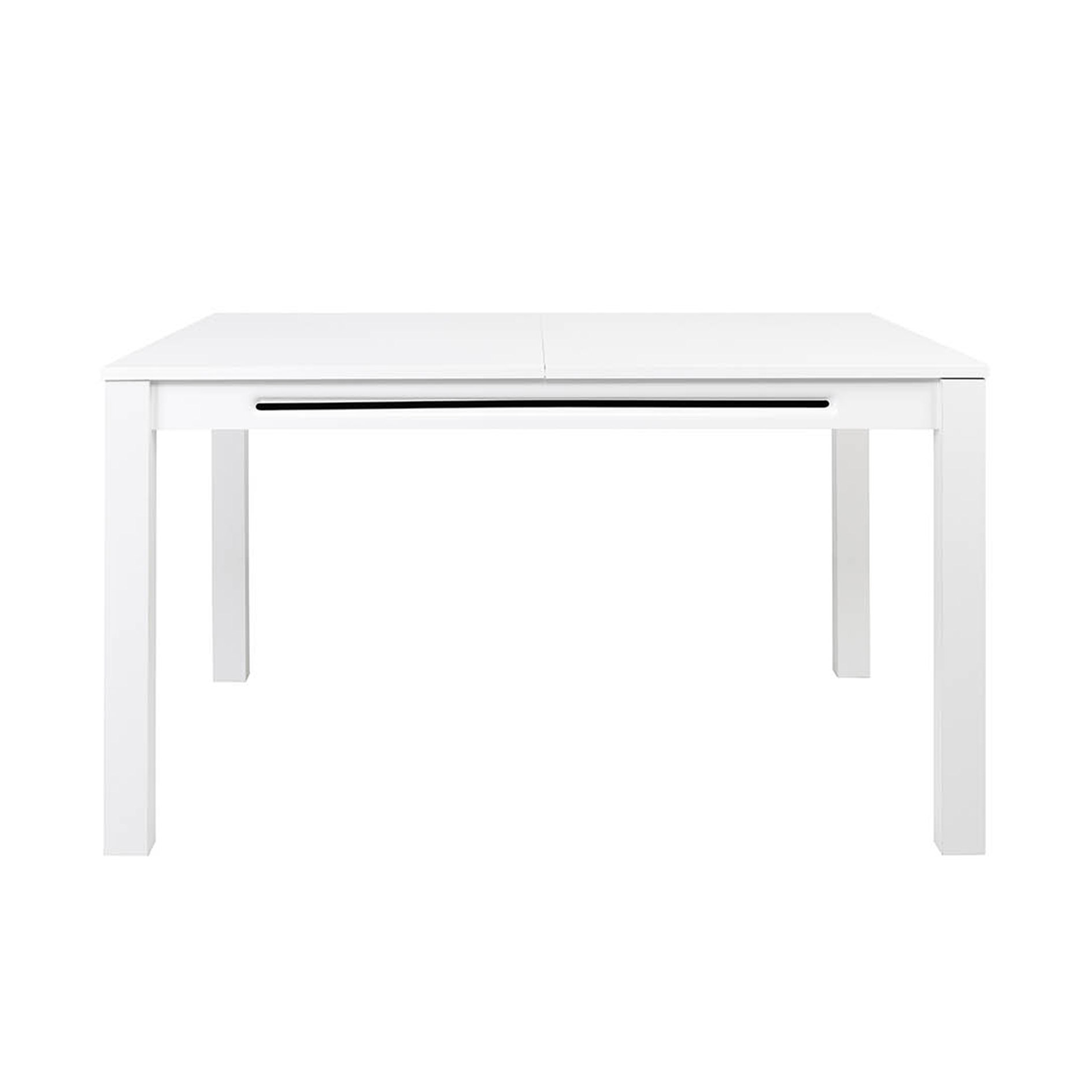 Esstisch - weiß Hochglanz - ausziehbar - 140 cm